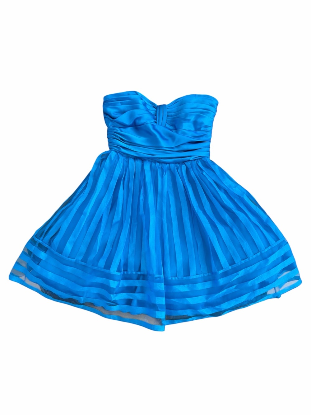 Betsey Johnson Y2K Electric Blue Strapless Dress